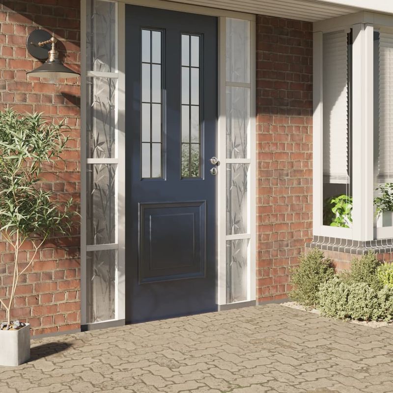 Casa si Gradina - Constructii - Ferestre si accesorii - Accesorii ferestre - Folie fereastra, 2 buc., mată, model bambus, PVC, lăţime 45 cm - Infinity.ro