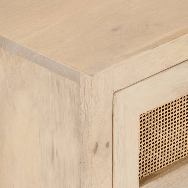 Casa si Gradina - Mobilier - Comode si corpuri - Noptiere - Noptiera, 40x30x50 cm, lemn masiv de mango si fier - Infinity.ro