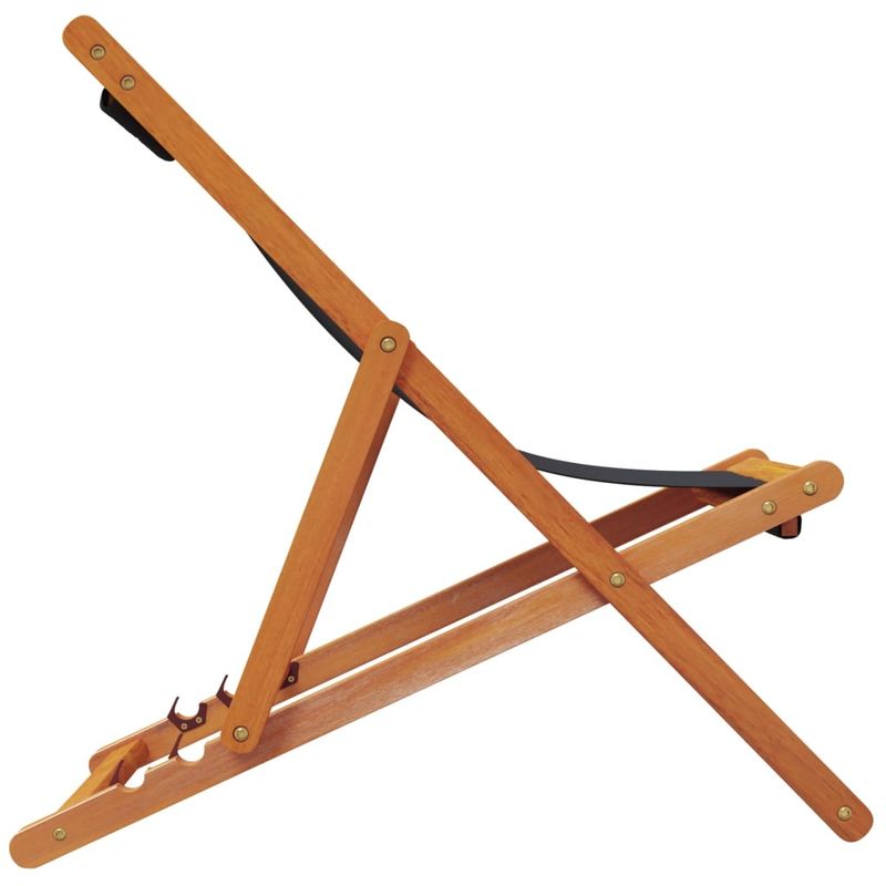 Casa si Gradina - Gradina si terasa - Mobilier exterior - Scaune si sezlonguri gradina - Scaune de plaja pliante, 2 buc., negru, material textil - Infinity.ro