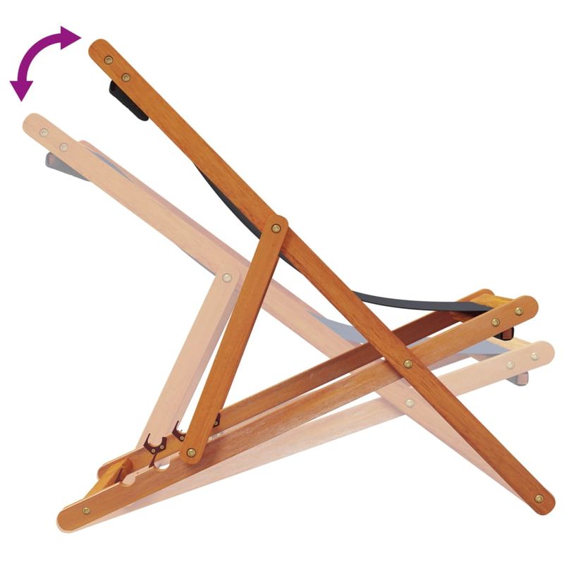 Casa si Gradina - Gradina si terasa - Mobilier exterior - Scaune si sezlonguri gradina - Scaune de plaja pliante, 2 buc., negru, material textil - Infinity.ro