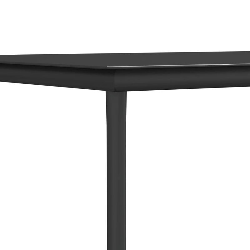 Casa si Gradina - Gradina si terasa - Mobilier exterior - Seturi mobila gradina - Set mobilier gradina cu perne, 3 piese, negru, poliratan & otel - Infinity.ro