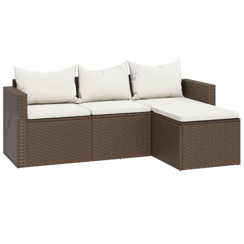 Casa si Gradina - Gradina si terasa - Mobilier exterior - Seturi mobila gradina - Set de sezlonguri de gradina, maro, poliratan - Infinity.ro