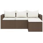 Casa si Gradina - Gradina si terasa - Mobilier exterior - Seturi mobila gradina - Set de sezlonguri de gradina, maro, poliratan - Infinity.ro