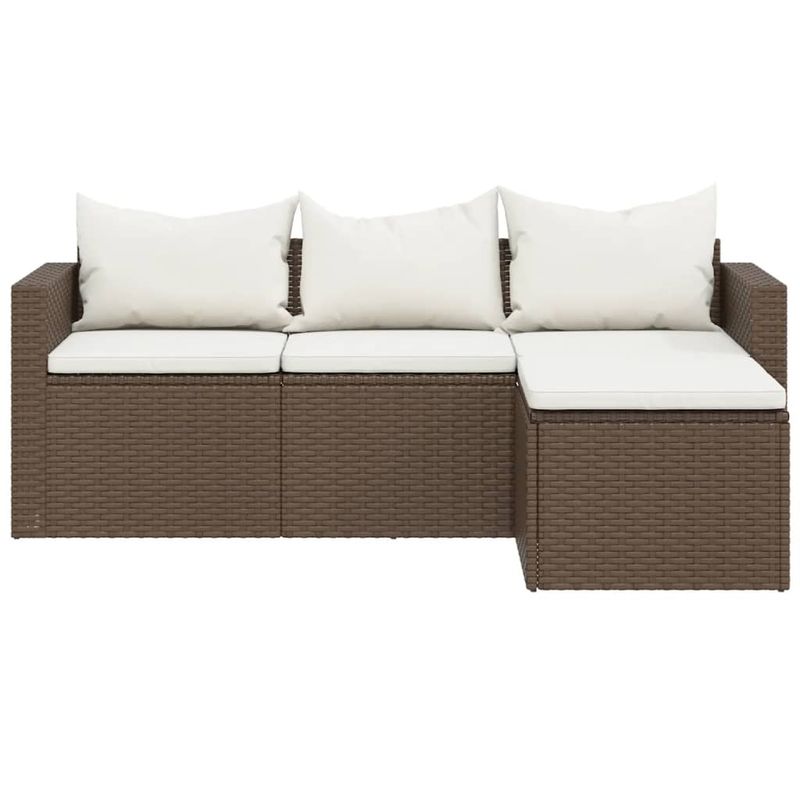 Casa si Gradina - Gradina si terasa - Mobilier exterior - Seturi mobila gradina - Set de sezlonguri de gradina, maro, poliratan - Infinity.ro