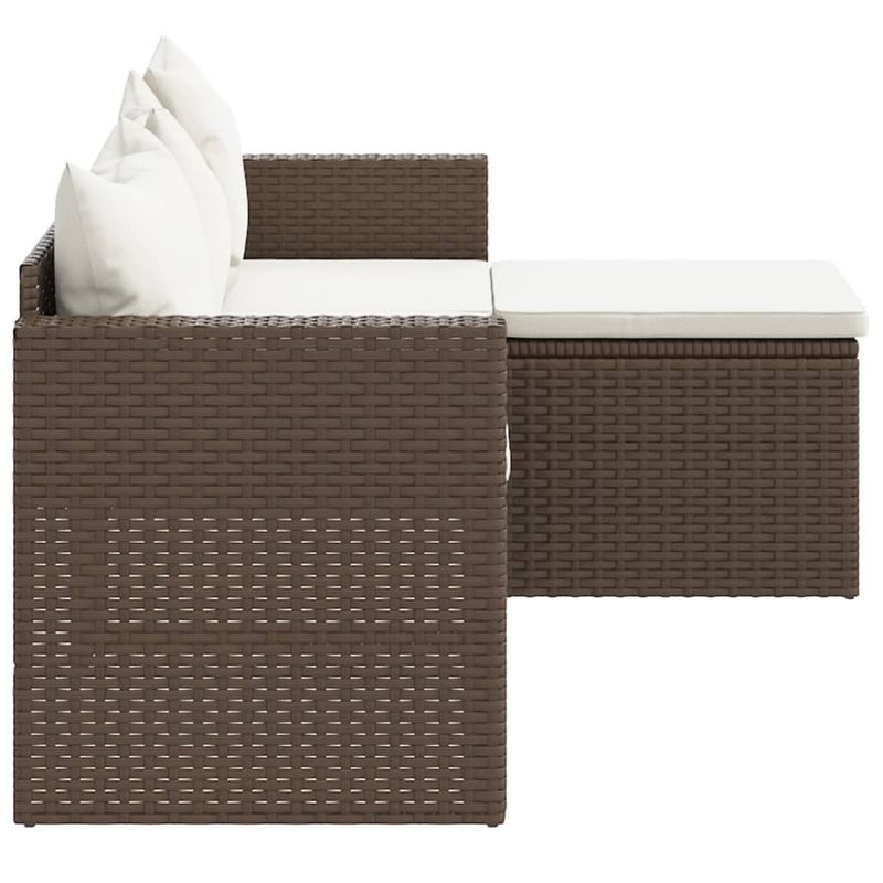 Casa si Gradina - Gradina si terasa - Mobilier exterior - Seturi mobila gradina - Set de sezlonguri de gradina, maro, poliratan - Infinity.ro