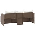 Casa si Gradina - Gradina si terasa - Mobilier exterior - Seturi mobila gradina - Set de sezlonguri de gradina, maro, poliratan - Infinity.ro