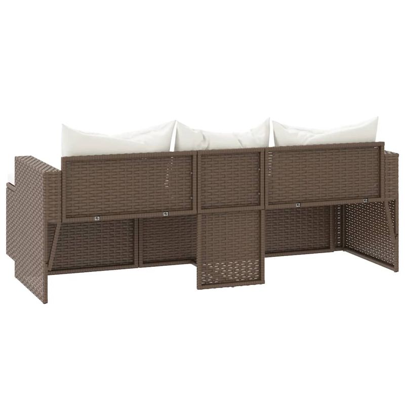 Casa si Gradina - Gradina si terasa - Mobilier exterior - Seturi mobila gradina - Set de sezlonguri de gradina, maro, poliratan - Infinity.ro
