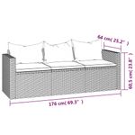 Casa si Gradina - Gradina si terasa - Mobilier exterior - Seturi mobila gradina - Set de sezlonguri de gradina, maro, poliratan - Infinity.ro