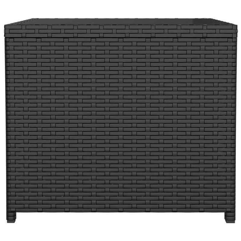 Casa si Gradina - Gradina si terasa - Mobilier exterior - Mese gradina - Masa de ceai blat din lemn, blat din sticla, negru, poliratan/sticla securiz. - Infinity.ro