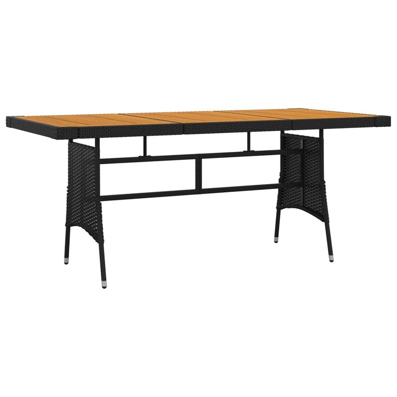 Casa si Gradina - Gradina si terasa - Mobilier exterior - Seturi mobila gradina - Set mobilier de exterior, 7 piese, negru, poliratan - Infinity.ro