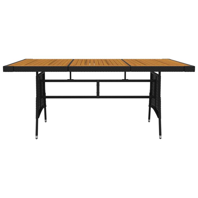 Casa si Gradina - Gradina si terasa - Mobilier exterior - Seturi mobila gradina - Set mobilier de exterior, 7 piese, negru, poliratan - Infinity.ro