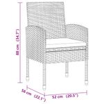 Casa si Gradina - Gradina si terasa - Mobilier exterior - Seturi mobila gradina - Set mobilier de exterior, 7 piese, negru, poliratan - Infinity.ro