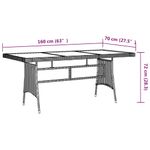 Casa si Gradina - Gradina si terasa - Mobilier exterior - Seturi mobila gradina - Set mobilier de exterior, 7 piese, negru, poliratan - Infinity.ro