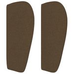 Casa si Gradina - Mobilier - Paturi si accesorii - Accesorii paturi - Tablie de pat cu aripioare maro inchis 93x23x78/88 cm textil - Infinity.ro