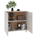 Casa si Gradina - Mobilier - Comode si corpuri - Comode - Servanta „HAMAR”, alb, 85x35x80 cm, lemn masiv de pin - Infinity.ro