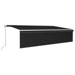 Casa si Gradina - Gradina si terasa - Umbrele si pavilioane - Umbrele - Copertina retractabila manual cu stor, antracit, 6x3 m - Infinity.ro