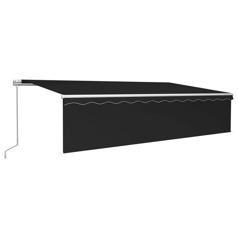 Casa si Gradina - Gradina si terasa - Umbrele si pavilioane - Umbrele - Copertina retractabila manual cu stor, antracit, 6x3 m - Infinity.ro