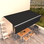 Casa si Gradina - Gradina si terasa - Umbrele si pavilioane - Umbrele - Copertina retractabila manual cu stor, antracit, 6x3 m - Infinity.ro