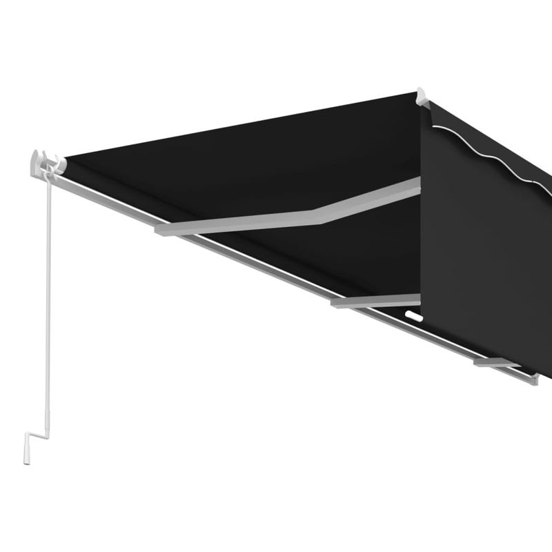 Casa si Gradina - Gradina si terasa - Umbrele si pavilioane - Umbrele - Copertina retractabila manual cu stor, antracit, 6x3 m - Infinity.ro