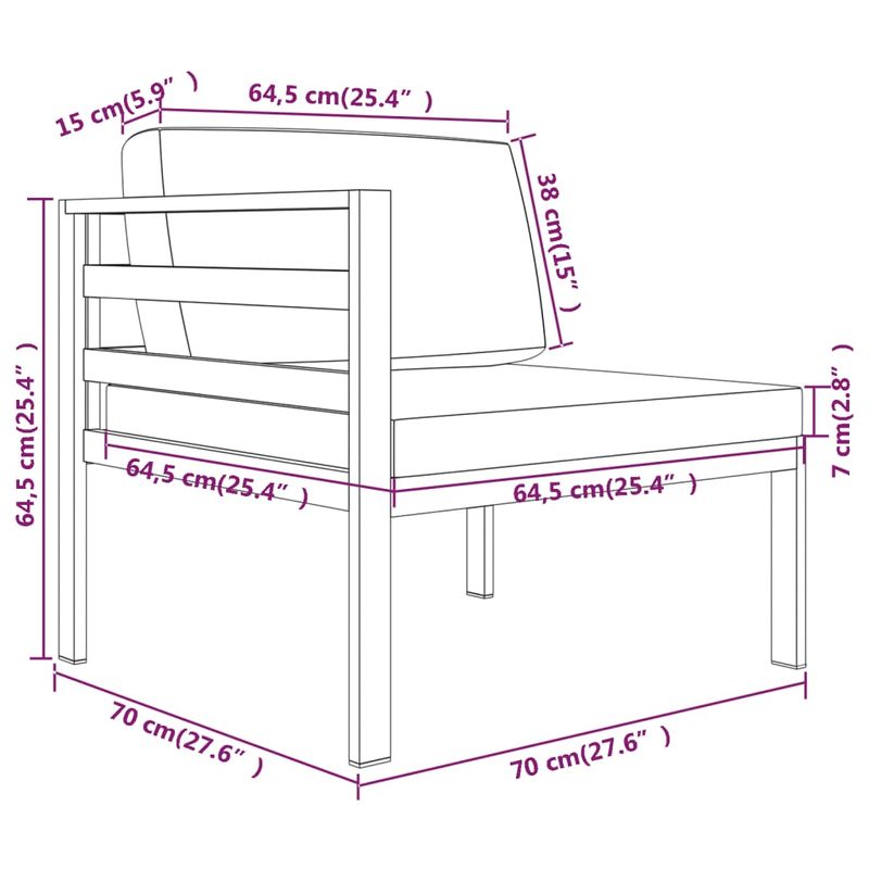 Casa si Gradina - Gradina si terasa - Mobilier exterior - Seturi mobila gradina - Set mobilier de gradina cu perne, 5 piese, antracit, aluminiu - Infinity.ro