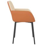 Casa si Gradina - Mobilier - Scaune si fotolii - Scaune - Scaune de bucatarie, 2 buc., crem, textil si piele ecologica - Infinity.ro