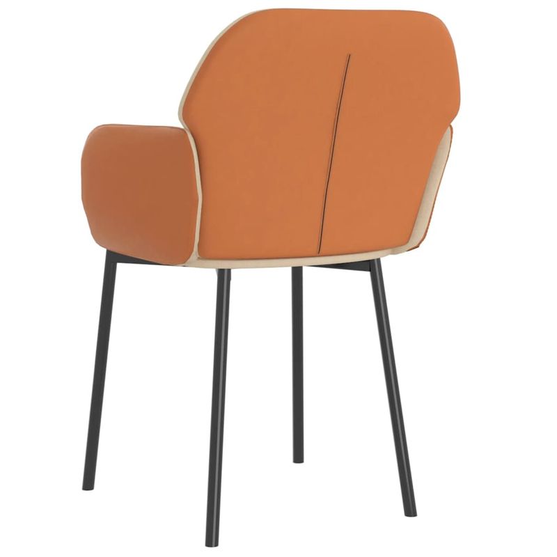 Casa si Gradina - Mobilier - Scaune si fotolii - Scaune - Scaune de bucatarie, 2 buc., crem, textil si piele ecologica - Infinity.ro