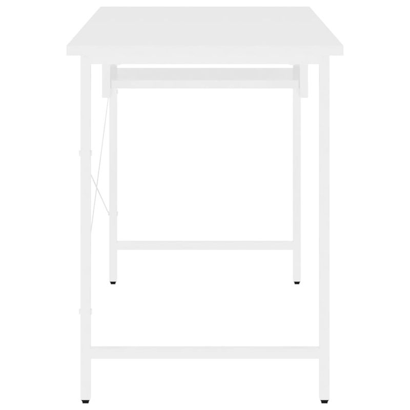 Casa si Gradina - Mobilier - Mese si birouri - Birouri - Birou de calculator, alb, 105x55x72 cm, MDF si metal - Infinity.ro