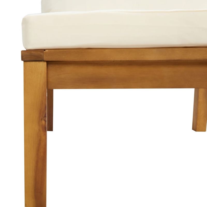 Casa si Gradina - Gradina si terasa - Mobilier exterior - Seturi mobila gradina - Set mobilier gradina cu perne crem, 4 piese, lemn masiv acacia - Infinity.ro