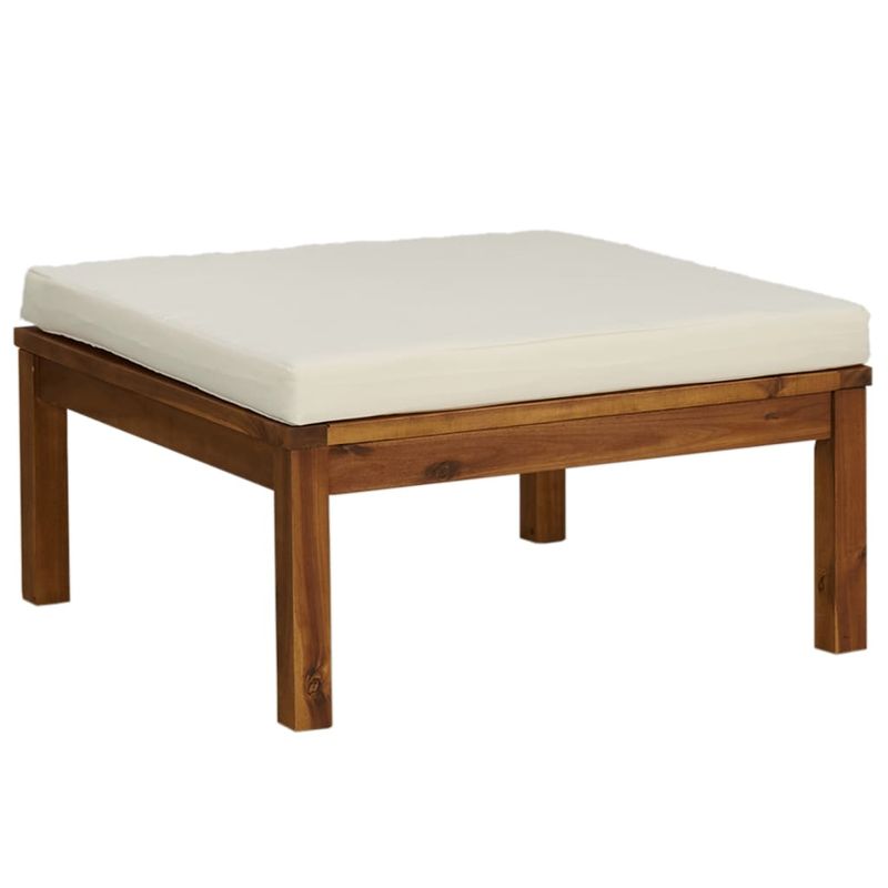 Casa si Gradina - Gradina si terasa - Mobilier exterior - Seturi mobila gradina - Set mobilier gradina cu perne crem, 4 piese, lemn masiv acacia - Infinity.ro