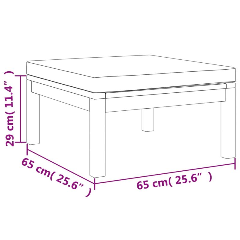 Casa si Gradina - Gradina si terasa - Mobilier exterior - Seturi mobila gradina - Set mobilier gradina cu perne crem, 4 piese, lemn masiv acacia - Infinity.ro