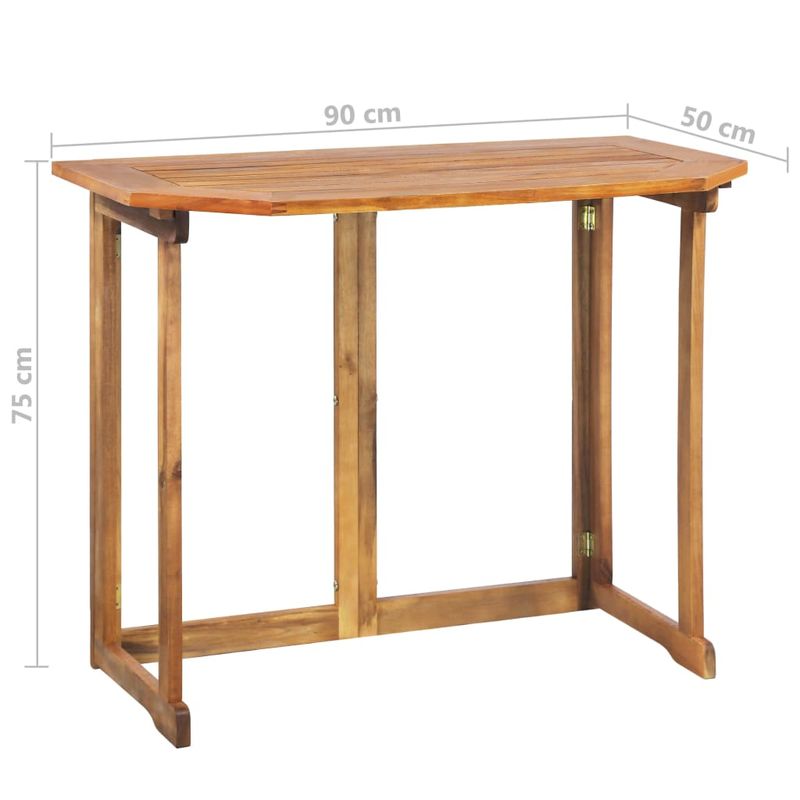 Casa si Gradina - Gradina si terasa - Mobilier exterior - Seturi mobila gradina - Set mobilier bistro, 4 piese, lemn masiv de acacia, model cu cotieră" - Infinity.ro