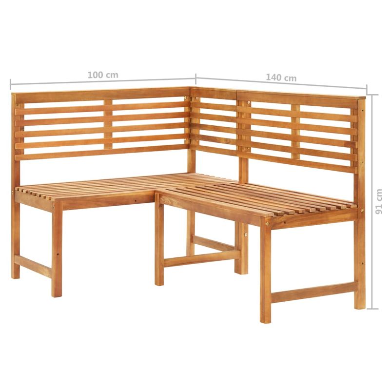 Casa si Gradina - Gradina si terasa - Mobilier exterior - Seturi mobila gradina - Set mobilier bistro, 4 piese, lemn masiv de acacia, model cu cotieră" - Infinity.ro