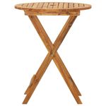 Casa si Gradina - Gradina si terasa - Mobilier exterior - Seturi mobila gradina - Set mobilier bistro pliabil, 3 piese, lemn masiv acacia - Infinity.ro