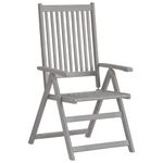 Casa si Gradina - Gradina si terasa - Mobilier exterior - Scaune si sezlonguri gradina - Scaune gradina rabatabile cu perne, 4 buc., lemn masiv acacia - Infinity.ro