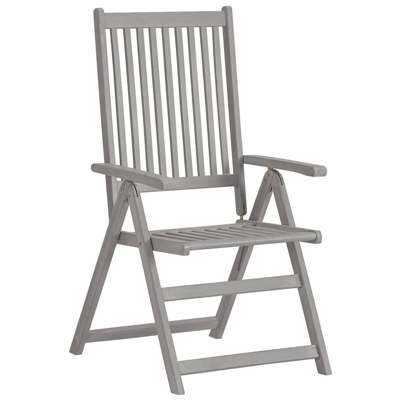 Casa si Gradina - Gradina si terasa - Mobilier exterior - Scaune si sezlonguri gradina - Scaune gradina rabatabile cu perne, 4 buc., lemn masiv acacia - Infinity.ro