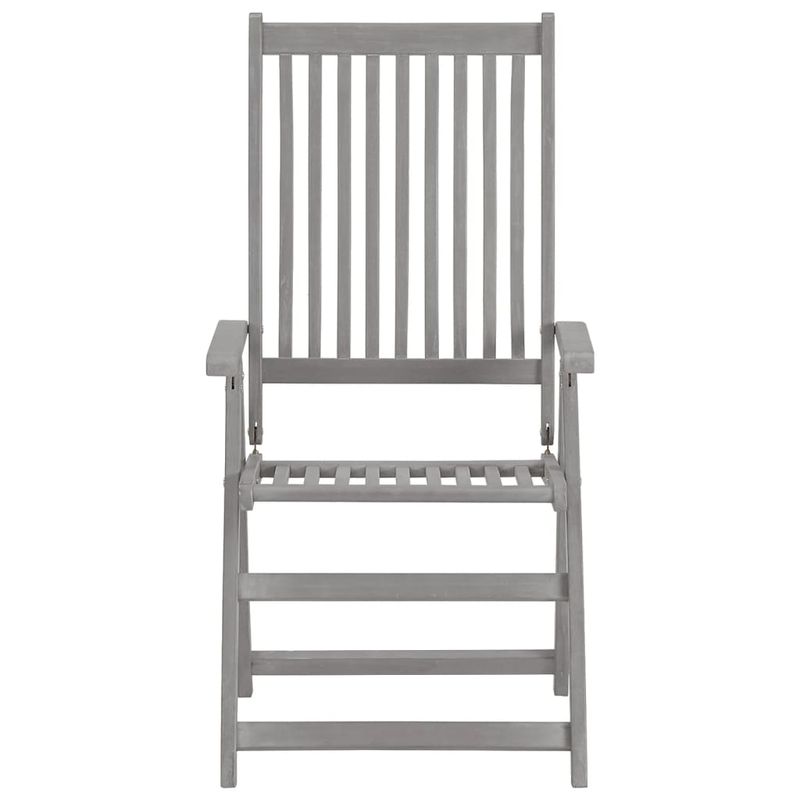 Casa si Gradina - Gradina si terasa - Mobilier exterior - Scaune si sezlonguri gradina - Scaune gradina rabatabile cu perne, 4 buc., lemn masiv acacia - Infinity.ro