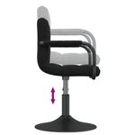 Casa si Gradina - Mobilier - Scaune si fotolii - Scaune - Scaune de bucatarie pivotante, negru, catifea - Infinity.ro
