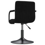 Casa si Gradina - Mobilier - Scaune si fotolii - Scaune - Scaune de bucatarie pivotante, negru, catifea - Infinity.ro