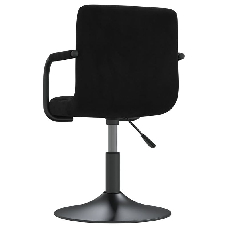Casa si Gradina - Mobilier - Scaune si fotolii - Scaune - Scaune de bucatarie pivotante, negru, catifea - Infinity.ro