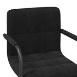 Casa si Gradina - Mobilier - Scaune si fotolii - Scaune - Scaune de bucatarie pivotante, negru, catifea - Infinity.ro