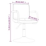 Casa si Gradina - Mobilier - Scaune si fotolii - Scaune - Scaune de bucatarie pivotante, negru, catifea - Infinity.ro