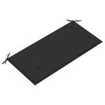 Casa si Gradina - Gradina si terasa - Mobilier exterior - Bancute de gradina - Banca de gradina, cu perna antracit, 112 cm, lemn masiv de tec - Infinity.ro