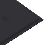 Casa si Gradina - Gradina si terasa - Mobilier exterior - Bancute de gradina - Banca de gradina, cu perna antracit, 112 cm, lemn masiv de tec - Infinity.ro