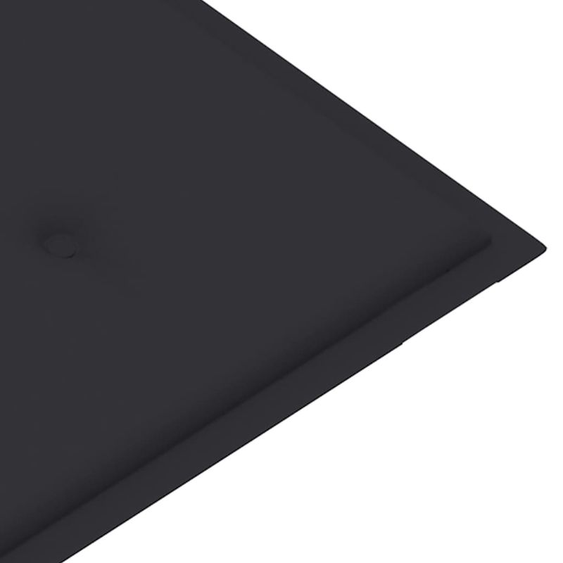 Casa si Gradina - Gradina si terasa - Mobilier exterior - Bancute de gradina - Banca de gradina, cu perna antracit, 112 cm, lemn masiv de tec - Infinity.ro