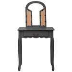 Casa si Gradina - Mobilier - Comode si corpuri - Masute de toaleta - Masa toaleta cu taburet, gri, 65x36x128 cm, lemn paulownia, MDF - Infinity.ro