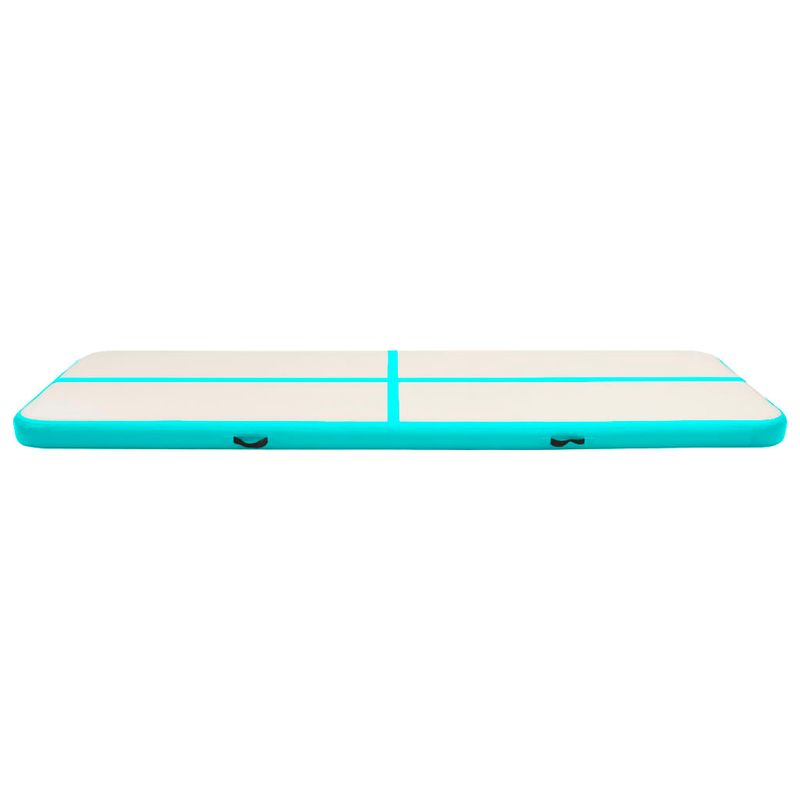 Sport si Outdoor - Fitness - Accesorii fitness - Saltele fitness - Saltea gimnastica gonflabila cu pompa verde 600x100x20 cm PVC - Infinity.ro