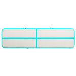 Sport si Outdoor - Fitness - Accesorii fitness - Saltele fitness - Saltea gimnastica gonflabila cu pompa verde 600x100x20 cm PVC - Infinity.ro