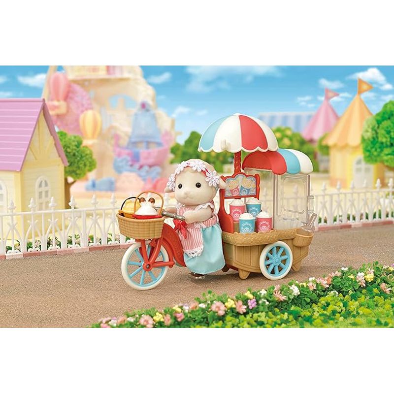 Jucarii, Copii si Bebe - Jucarii si jocuri - Jucarii & jocuri educative - Jucarii interactive - Sylvanian Families - Set Stand Tricicleta pentru Popcorn - Infinity.ro