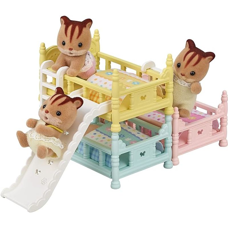Jucarii, Copii si Bebe - Jucarii si jocuri - Jucarii & jocuri educative - Jucarii interactive - Sylvanian Families-Patuturi Supraetajate Triple - Infinity.ro