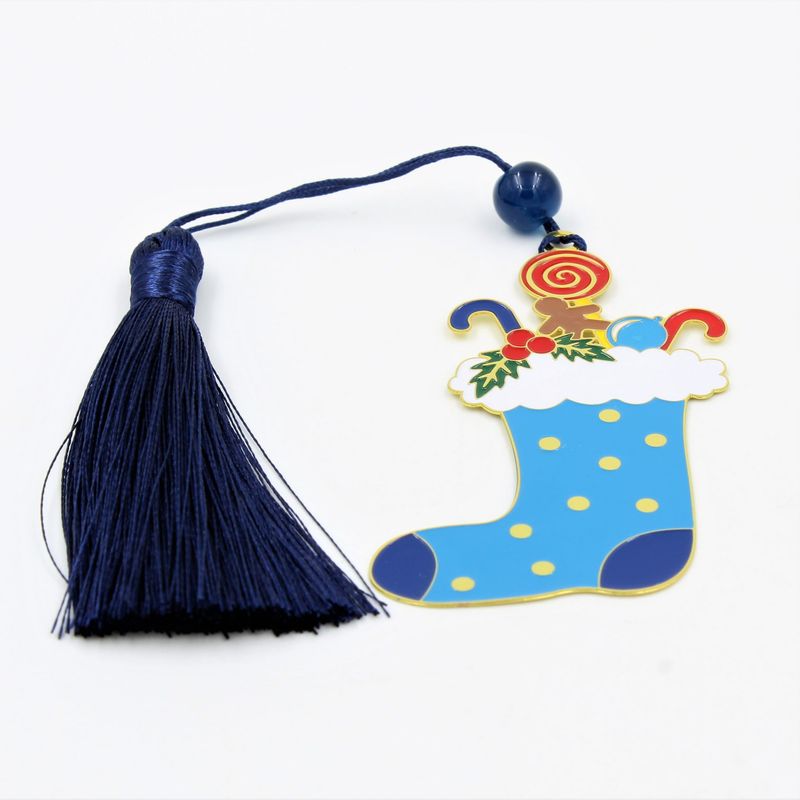 Carti si Birotica - Carti - Accesorii pentru cititori - Decoratiune - Semn de carte - Ciorapel albastru cu dulciuri - Infinity.ro